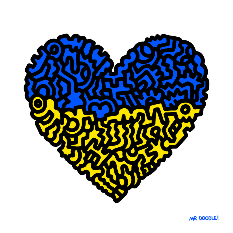 Doodle for "Ukraine" Print